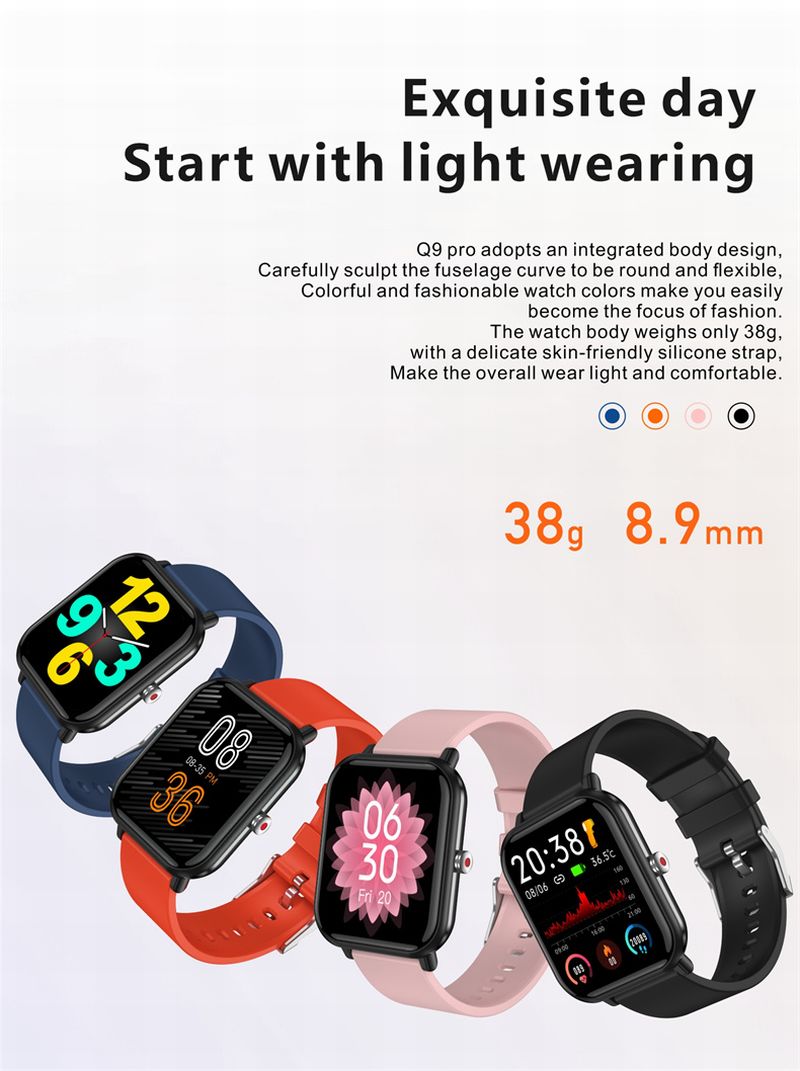 Q9 PRO Body Temperature 1.69 Smart Watch